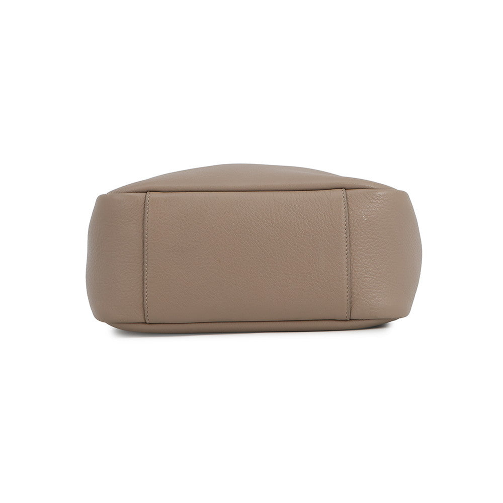 SAINT LAURENT PARIS LE 5 A 7 Soft One-Shoulder Bag Dusty Gray713938AAAUQ1722 Calf Leather Size Small