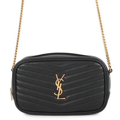 SAINT LAURENT PARIS Lou ChainShoulder Bag Black748849 Leather