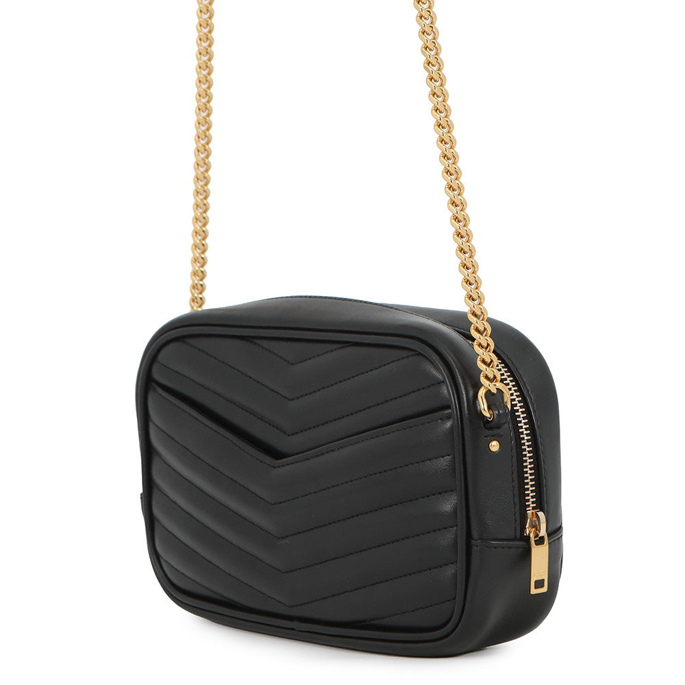 SAINT LAURENT PARIS Lou ChainShoulder Bag Black748849 Leather