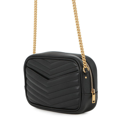 SAINT LAURENT PARIS Lou ChainShoulder Bag Black748849 Leather