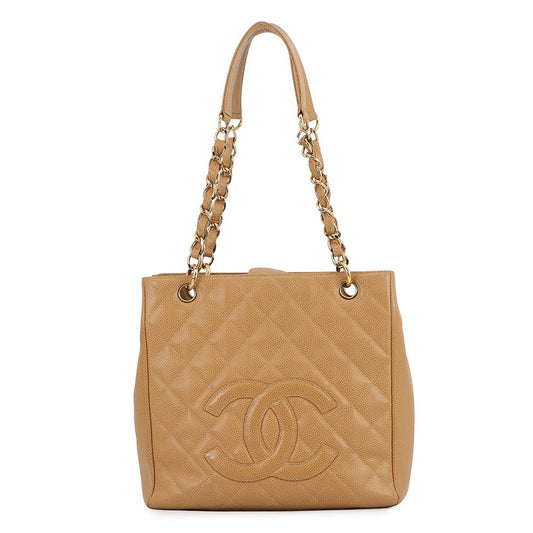 CHANEL Matelasse PST Chain Tote BeigeA50994 Caviar Leather
