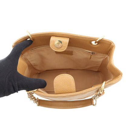 CHANEL Matelasse PST Chain Tote BeigeA50994 Caviar Leather