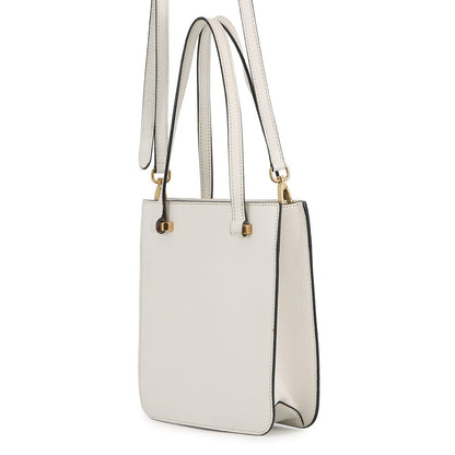 MIUMIU Madras Square Tote 2-Way Bag White5BA231_2AJB_F0009 Leather