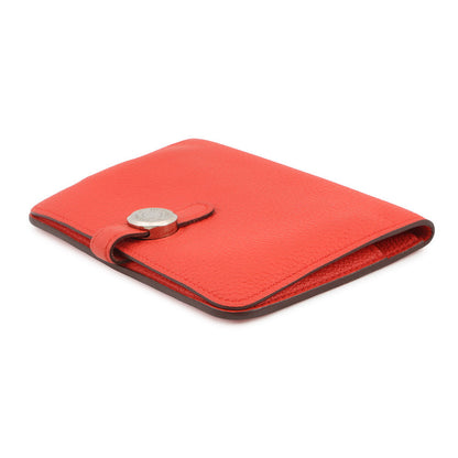HERMES Dogon compact Capucines Togo Leather