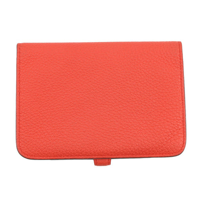 HERMES Dogon compact Capucines Togo Leather