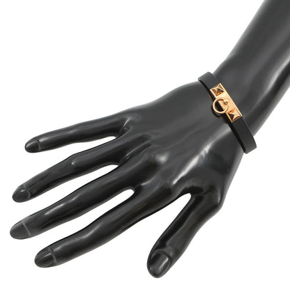 HERMES Bracelet Mini Rival Size T3 Black Swift Leather