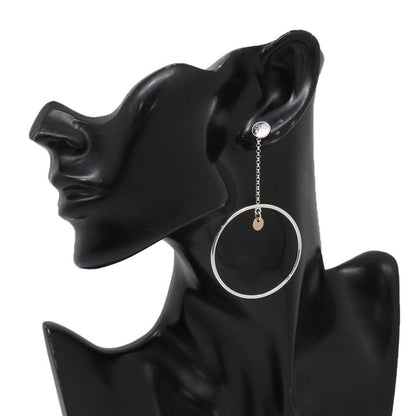 HERMES Exlibris Hoop Earrings SV925 K18PG