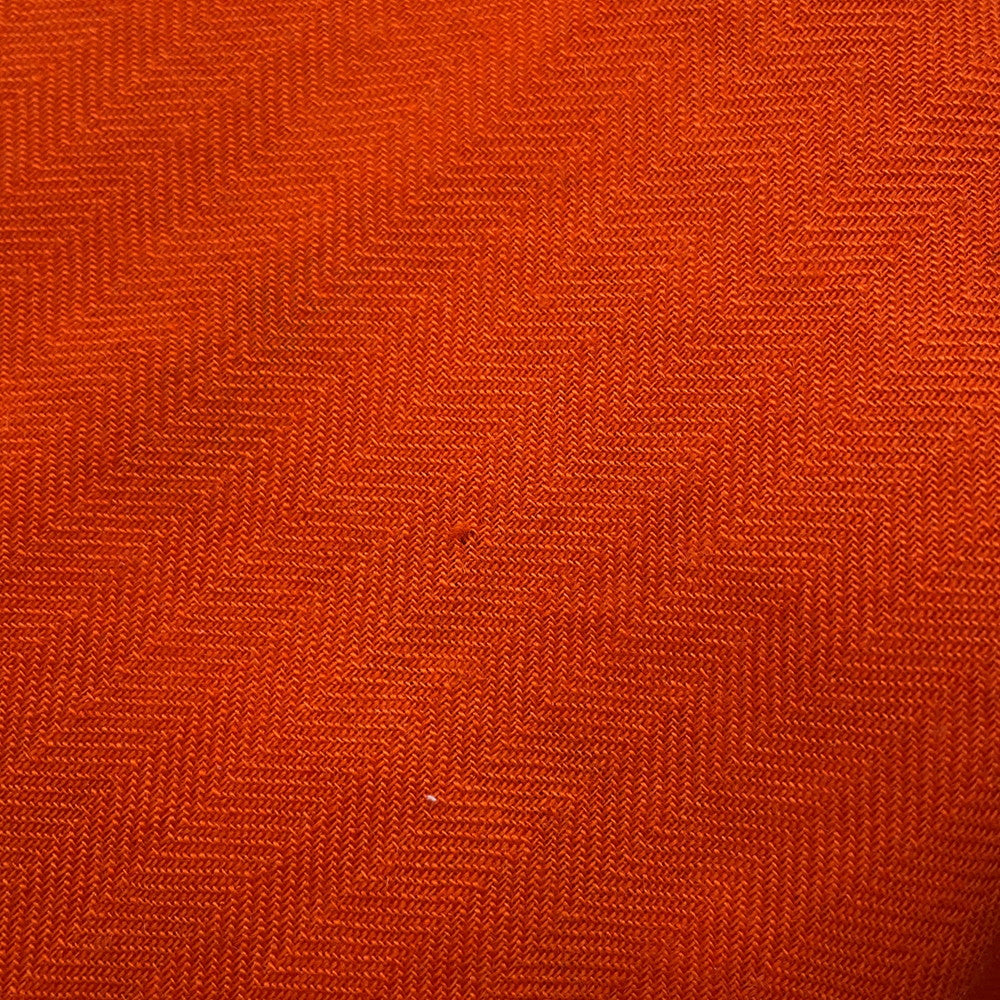 HERMES Carre Jean Size 140 Orange/White/Red/Light Green Cashmere70% Silk30%
