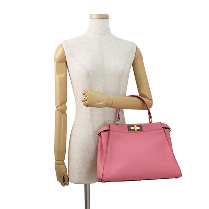 FENDI Peekaboo Pink8BN290 Leather Size regular