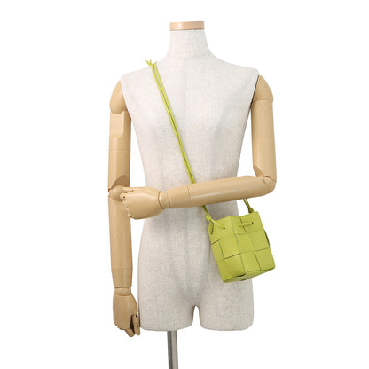 Bottega Veneta Cassette Bucket Bag Pistachio Green680217 Leather Size Mini