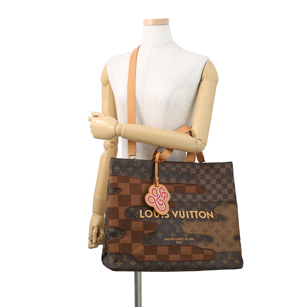 LOUIS VUITTON Shopper Tote NIGO Collaboration BrownM15274 Monogram・Landscape Size MM