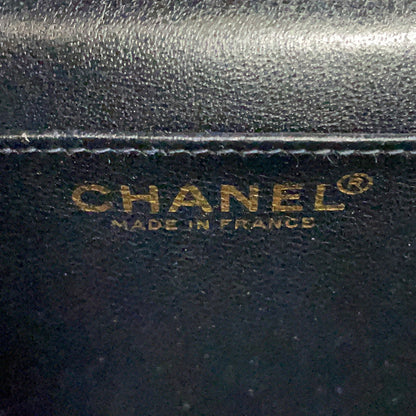 CHANEL Matelasse Handbag BlackA12397 Caviar Leather Size 30