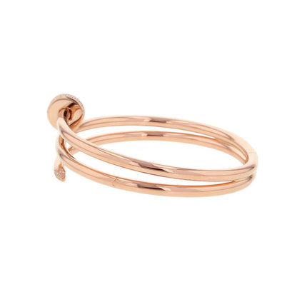 CARTIER Juste Un Clou Bracelet Double Diamond Size 19N6708419/N6708400 18K Pink Gold