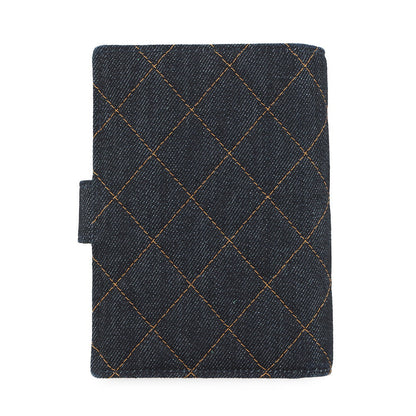 CHANEL Matelasse Wallet with Passport Case NavyAP4665 Denim/Lambskin