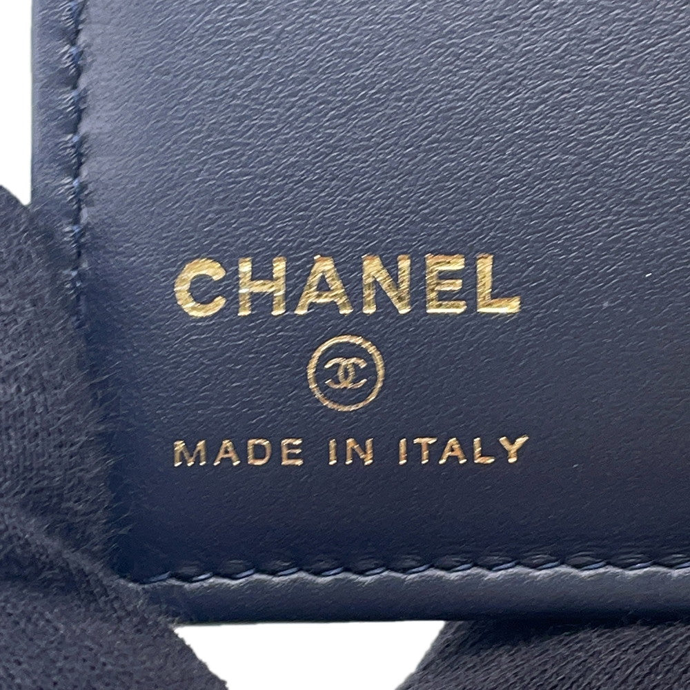 CHANEL Matelasse Wallet with Passport Case NavyAP4665 Denim/Lambskin