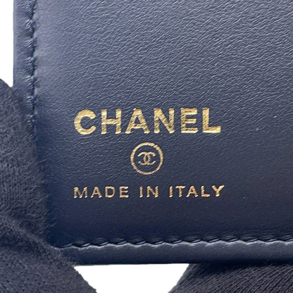 CHANEL Matelasse Wallet with Passport Case NavyAP4665 Denim/Lambskin