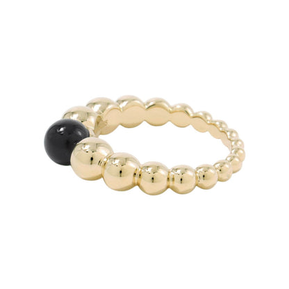 Van Cleef & Arpels Perlée Variation Ring Size 50/#10VCAR05M150 18K Yellow Gold