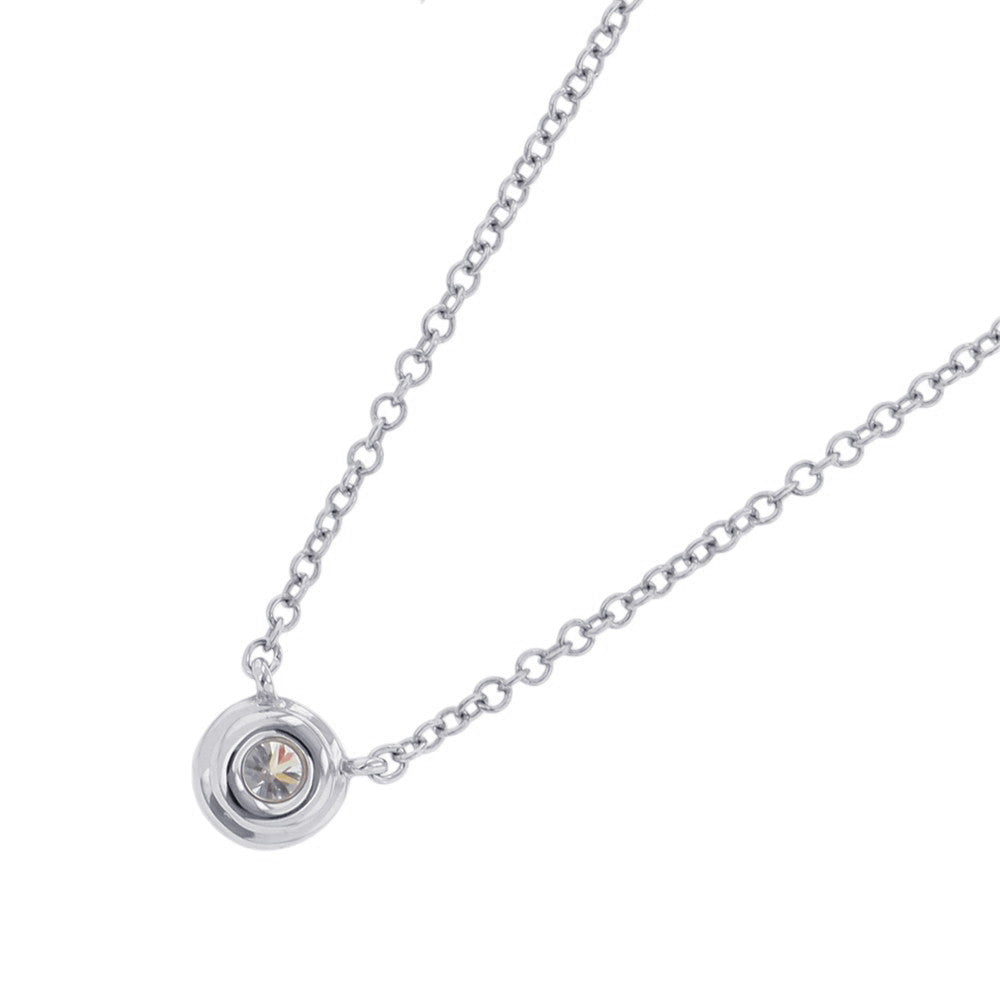 TIFFANY&Co. Solest Diamond Necklace60572844 Pt950
