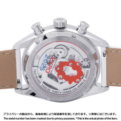 TAG HEUER Carrera Chronograph EXPO2025 Osaka Limited Edition Japan Limited Edition (125 pieces) W39mm Stainless Steel Leather Silver/White/Blue/Red DialCBS221C.FC6619