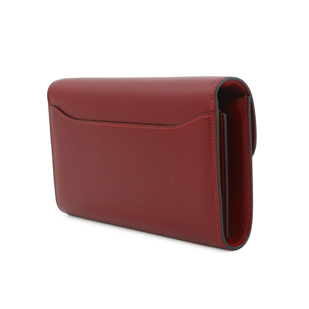 HERMES Constance to Go Rouge H Box Calf Leather