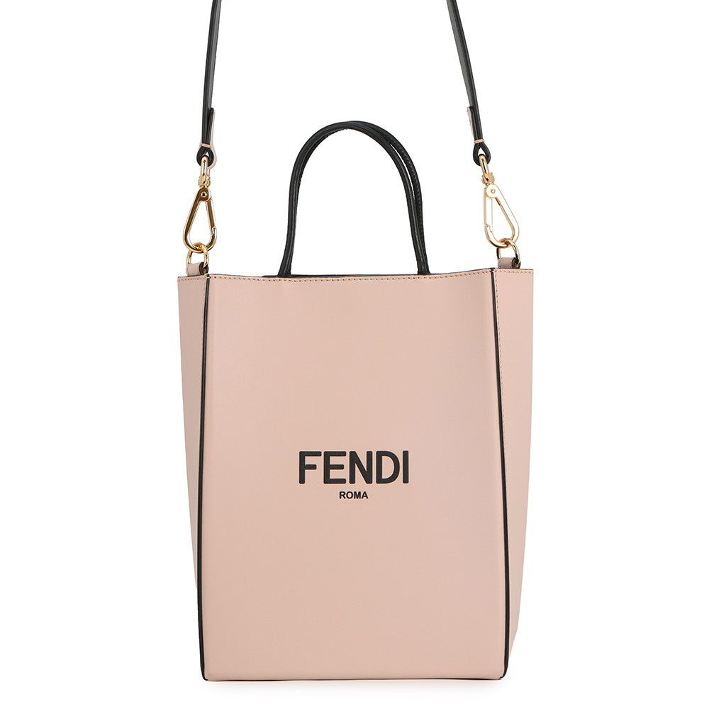 FENDI Shopping bag (2-way bag) Pink/Black8BH382 ADP6 Leather Size Small