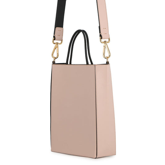 FENDI Shopping bag (2-way bag) Pink/Black8BH382 ADP6 Leather Size Small