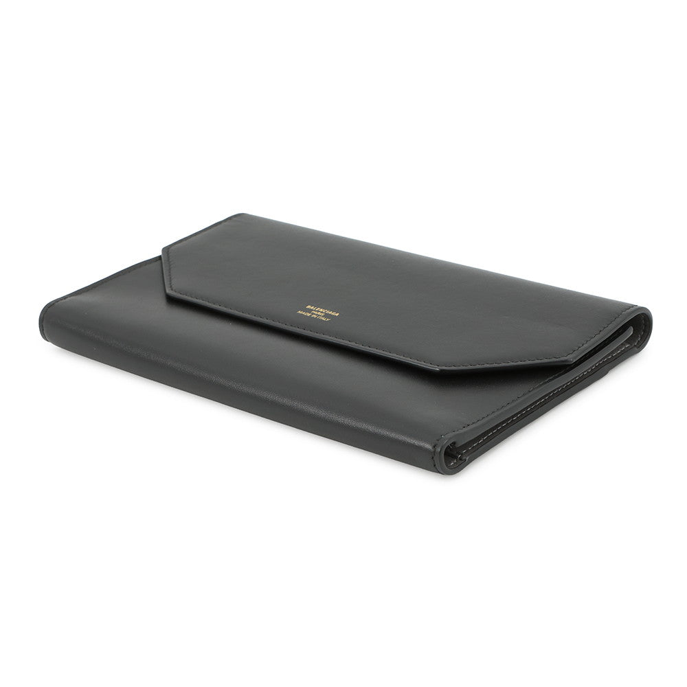 BALENCIAGA Envelope Slim Long Wallet Black7432202AABY1061 Calf Leather