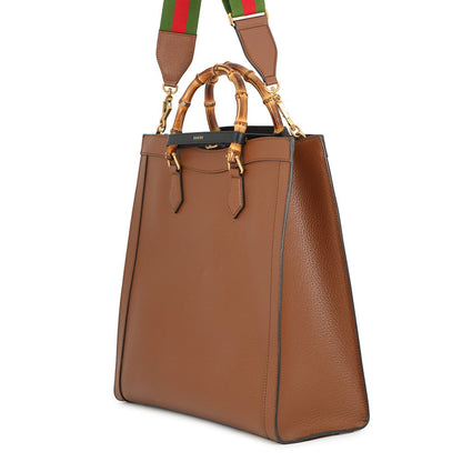 GUCCI Diana Bamboo Tote Bag Brown703218 Leather