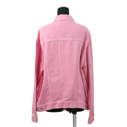 BALENCIAGA Logo Denim Jacket Size 34 Pink594386TEW378000 Cotton100%