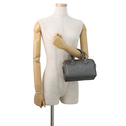 LOUIS VUITTON Speedy Bandouliere GunmetalM12013 Monogram Empreinte Leather Size 20