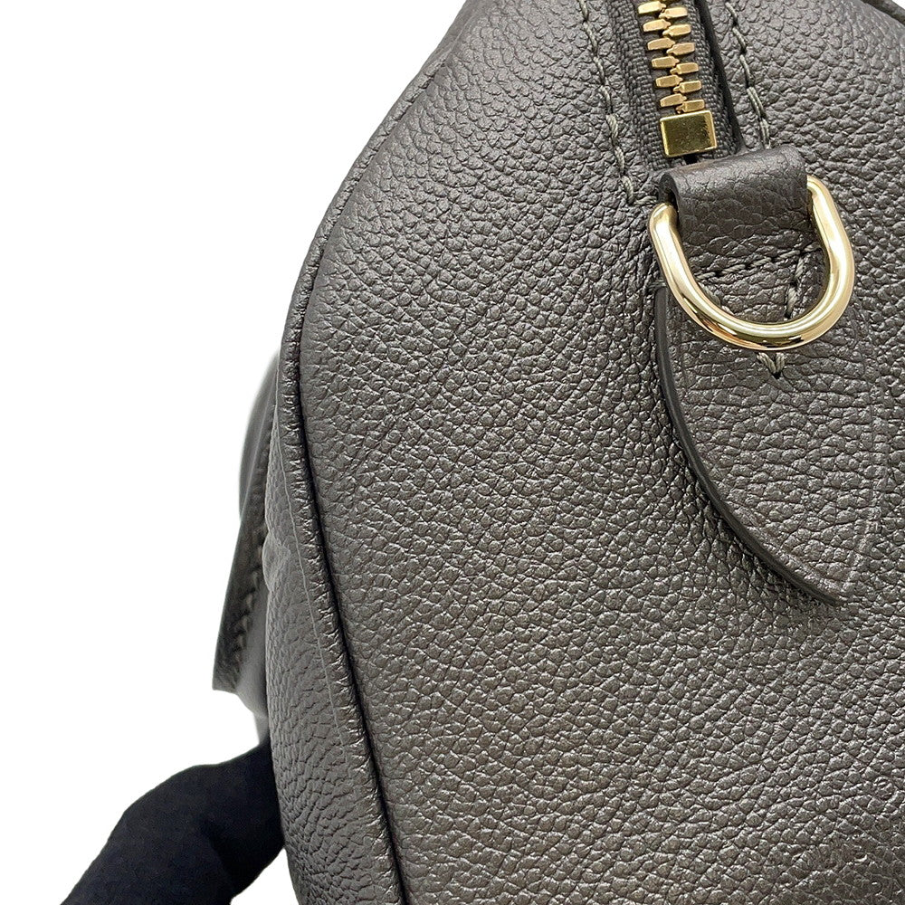 LOUIS VUITTON Speedy Bandouliere GunmetalM12013 Monogram Empreinte Leather Size 20