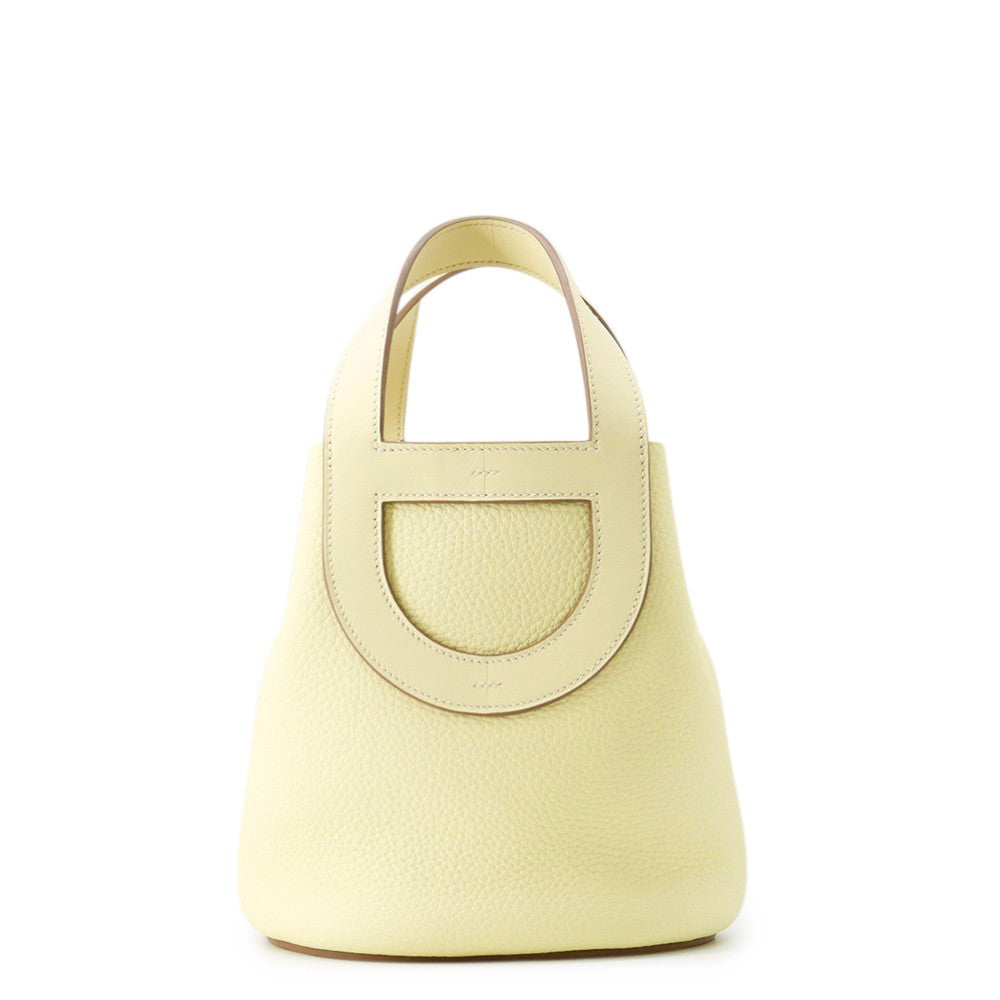 HERMES in-the-loop Tote Bag Jaune Milton Taurillon Clemence Swift Leather Size 18