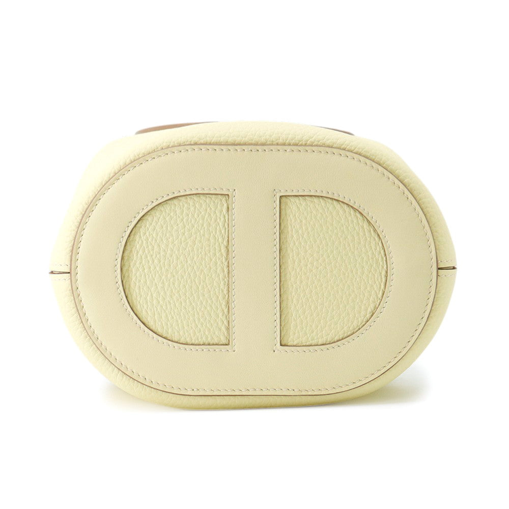 HERMES in-the-loop Tote Bag Jaune Milton Taurillon Clemence Swift Leather Size 18