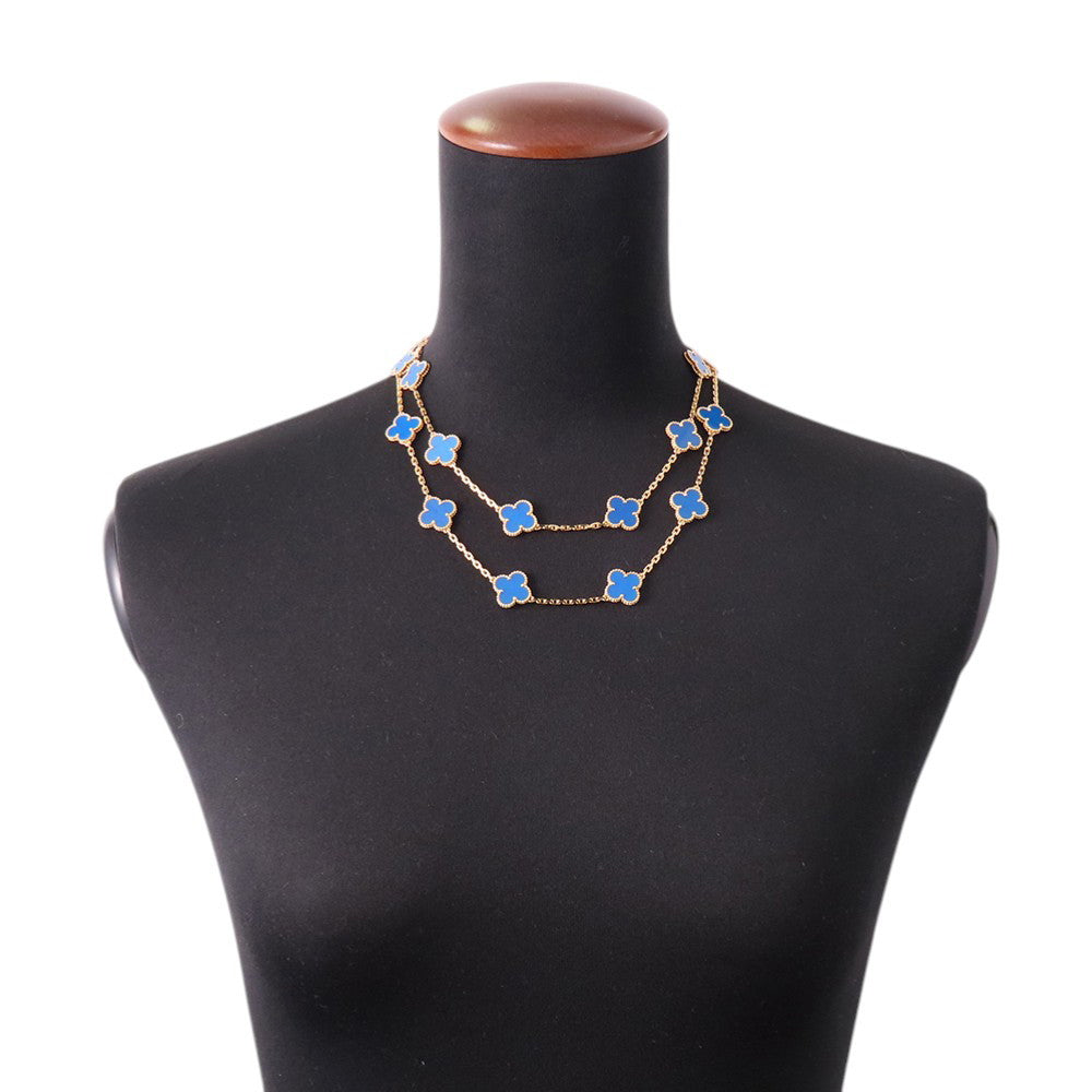 Van Cleef & Arpels Vintage Alhambra Necklace 20 motifsVCARP7RN00 18K Yellow Gold