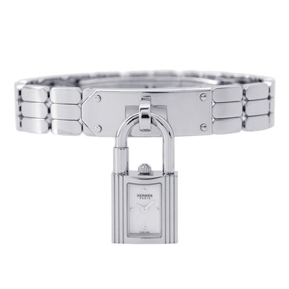 HERMES Kelly watch W16mm Stainless Steel Sparkling White Lacquer DialKE4.110