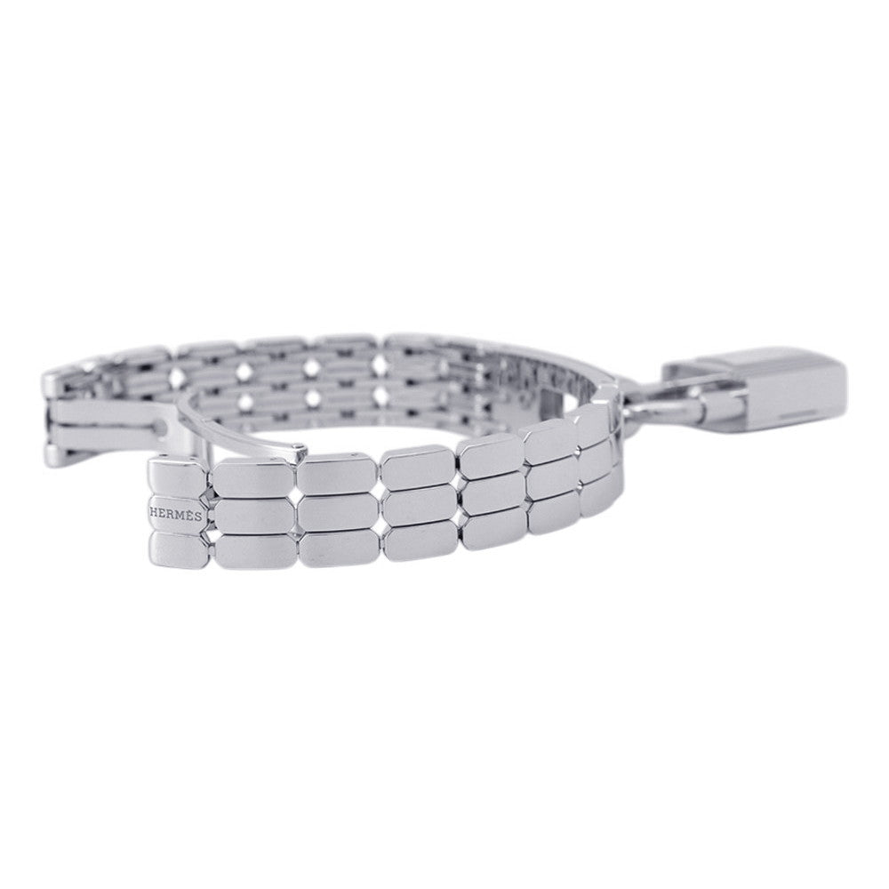HERMES Kelly watch W16mm Stainless Steel Sparkling White Lacquer DialKE4.110