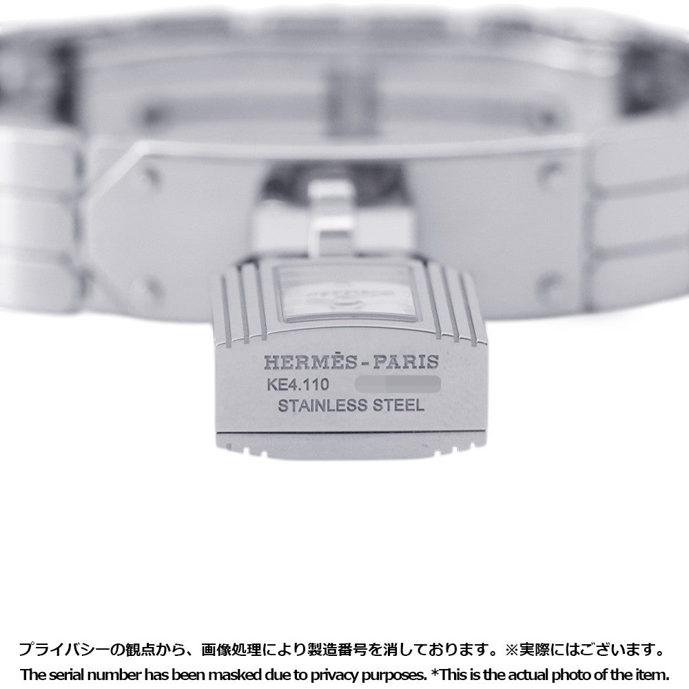HERMES Kelly watch W16mm Stainless Steel Sparkling White Lacquer DialKE4.110
