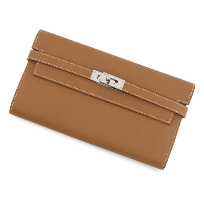 HERMES Kelly Wallet Long Gold Epsom