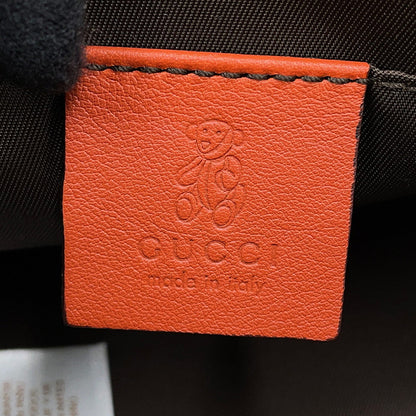 GUCCI Bag Children's Zoo Orange/Beige271093 80442 1629 GG Supreme Leather