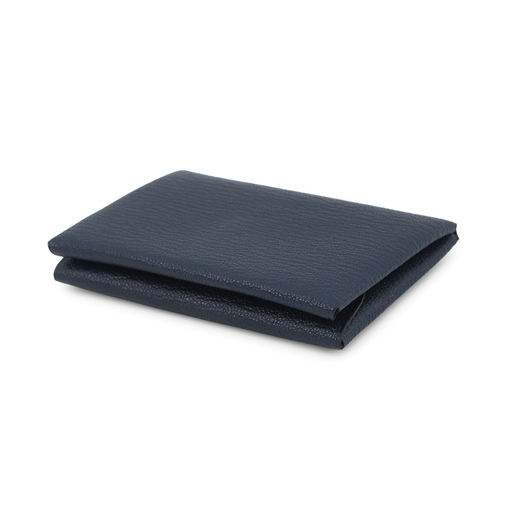 HERMES Calvi Duo Blue Indigo Chevre Myzore Goatskin