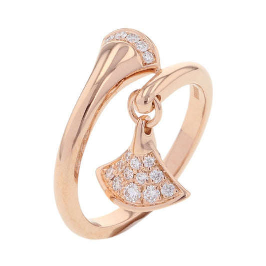 BVLGARI Diva Dream Diamond Ring Size Approximately No. 12351032 18K Pink Gold