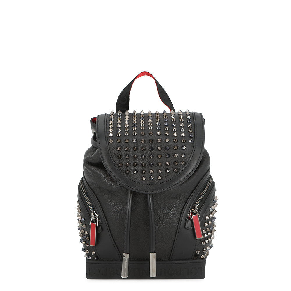 Christian Louboutin Explorer Funk Studded Backpack Black3215038B492 Leather Size Small
