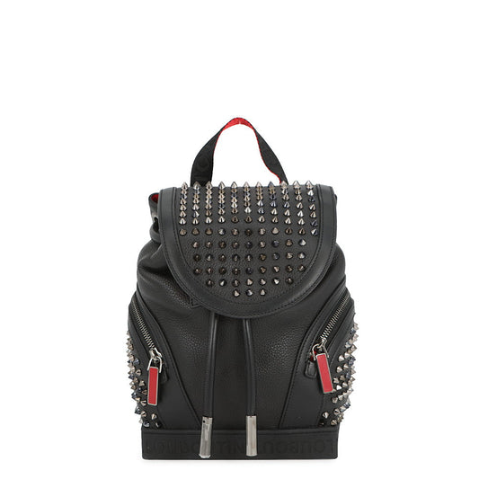 Christian Louboutin Explorer Funk Studded Backpack Black3215038B492 Leather Size Small