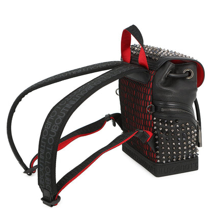 Christian Louboutin Explorer Funk Studded Backpack Black3215038B492 Leather Size Small