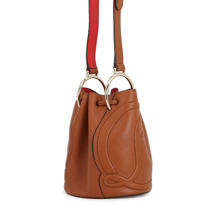 Christian Louboutin BY MY SIDE bucket bag Brown3235080C131 Leather
