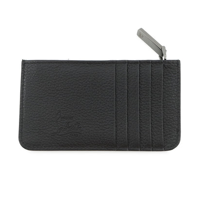 Christian Louboutin Coin purse Studded Fragment case Black3225116 Leather