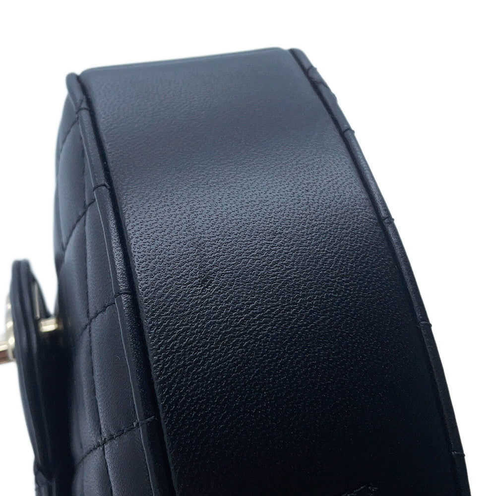 CHANEL Heart Shape ChainShoulder BlackAS3191 Lambskin