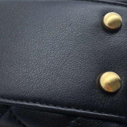 CHANEL Coco Handle 2WAYHandbag BlackAS2215 Lambskin Size XXS
