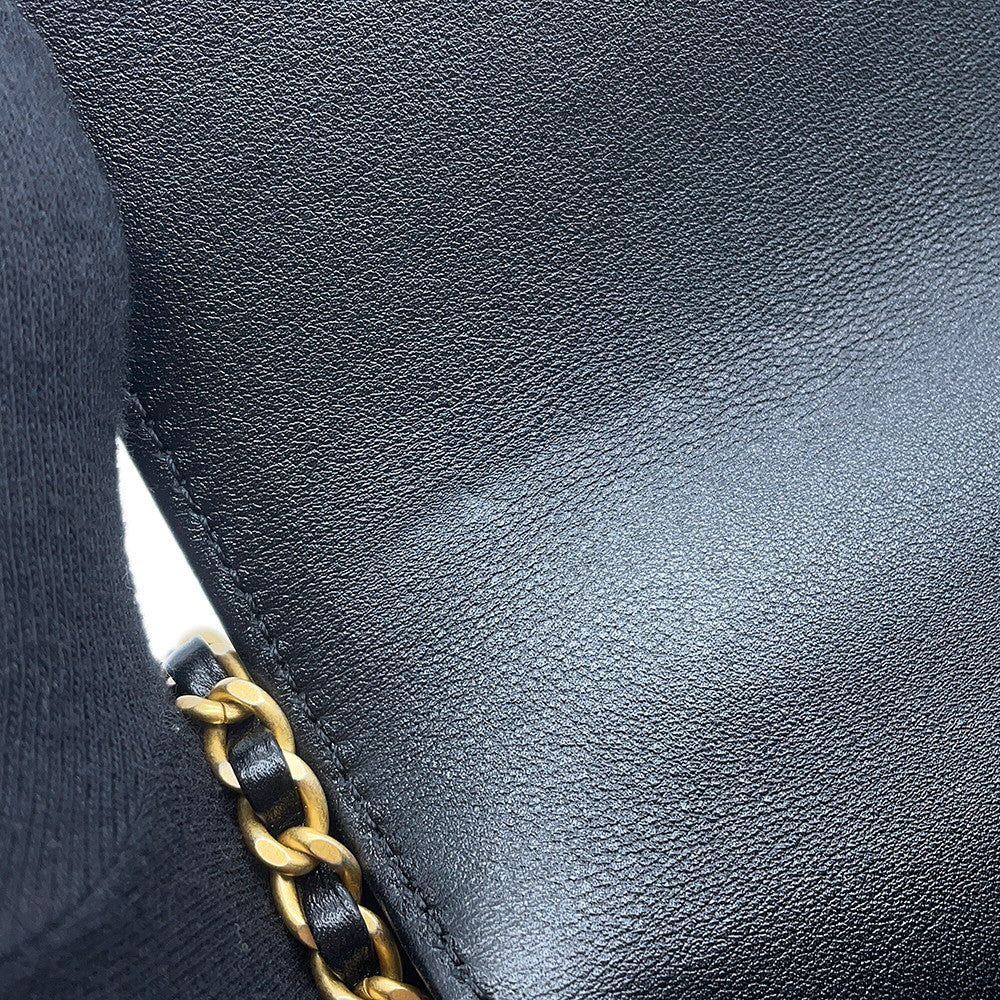 CHANEL Coco Handle 2WAYHandbag BlackAS2215 Lambskin Size XXS