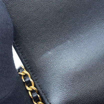 CHANEL Coco Handle 2WAYHandbag BlackAS2215 Lambskin Size XXS